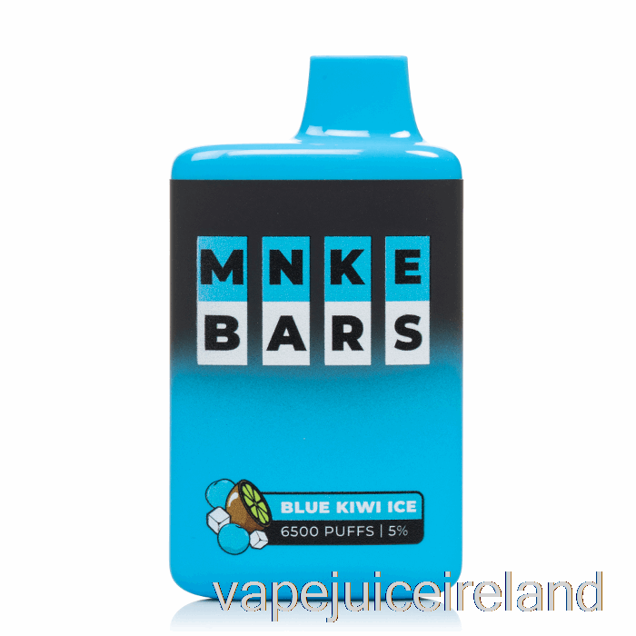 Vape Flavours MNKE BARS 6500 Disposable Blue Kiwi Ice